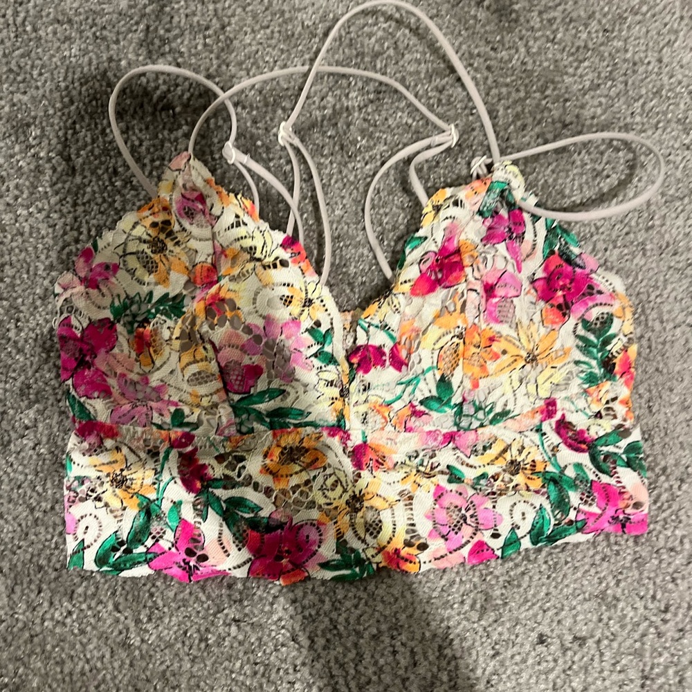 PINK Lace Bralette Size S